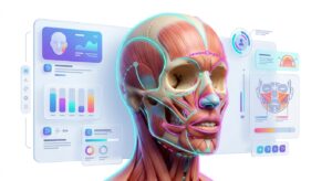 3D 해부학적 구조를 바탕으로 한 수술 계획 시뮬레이션 일러스트